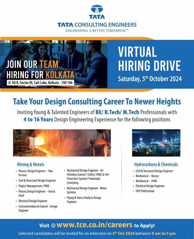 Tata Consulting Engineers Hiring