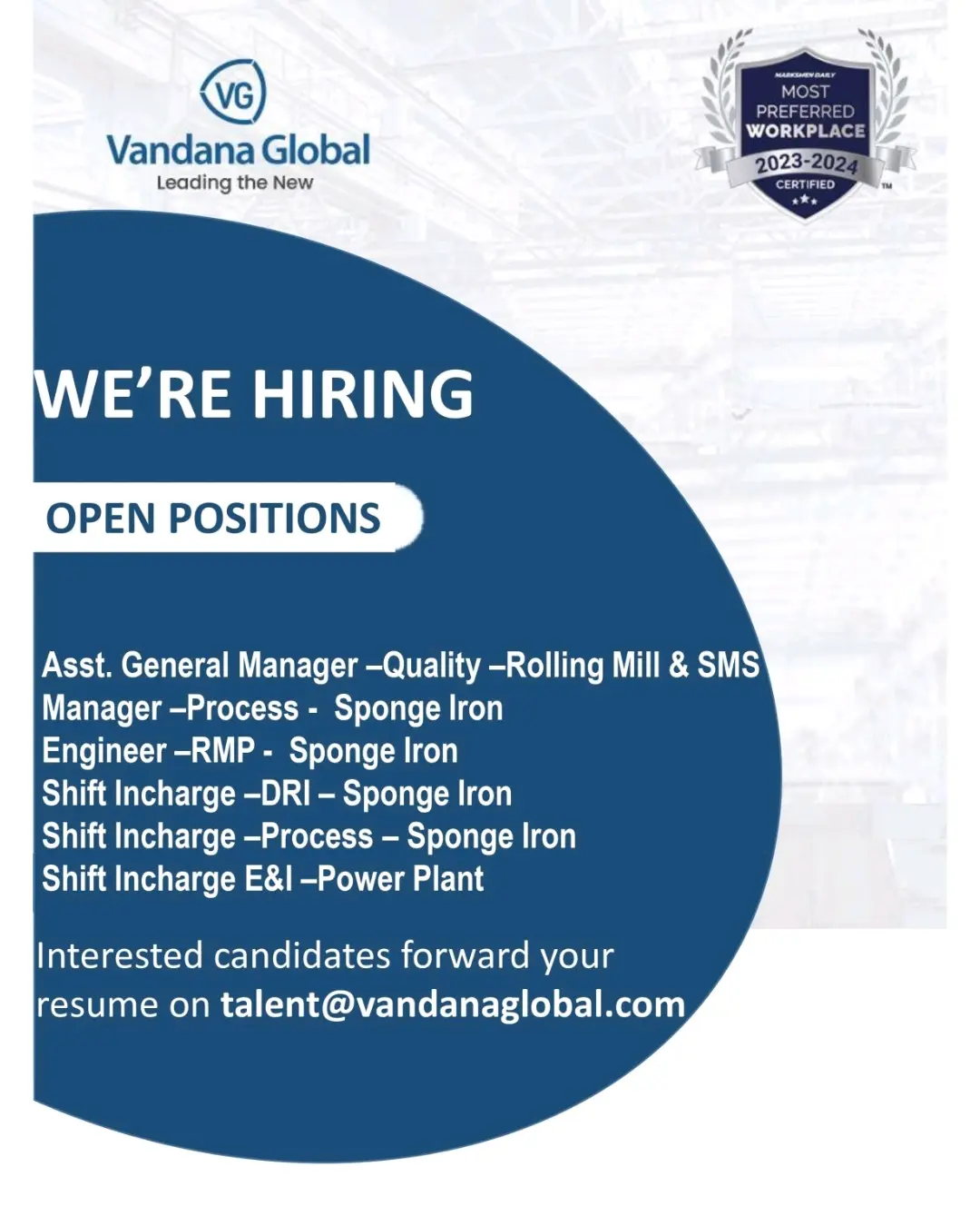 Vandana global Hiring