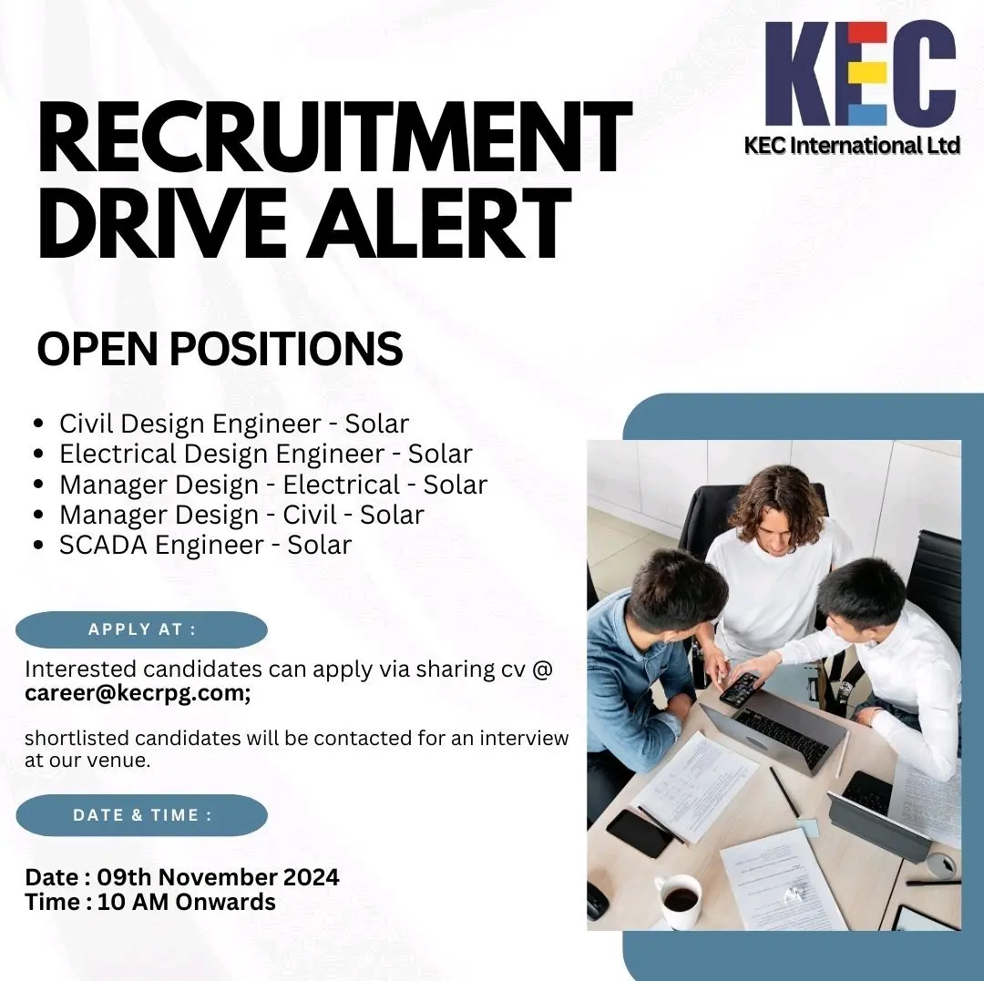 KEC International Ltd Hiring