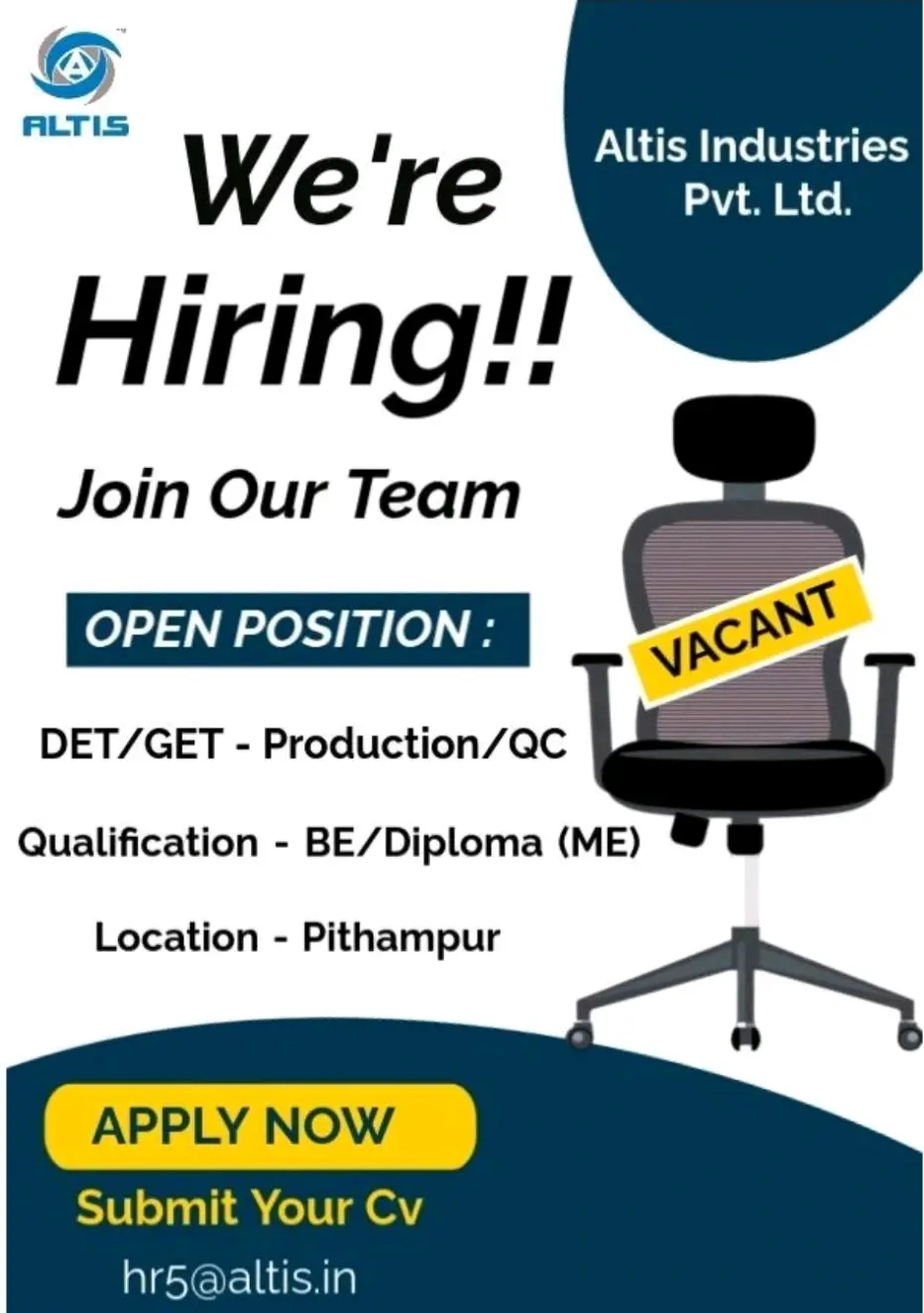 Altis Industries Hiring