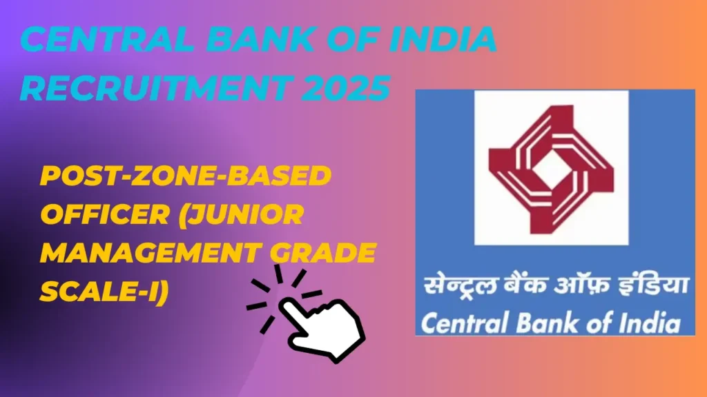 Central Bank of India Recruitment 2025