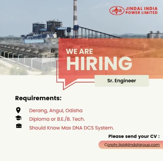 Jindal India Hiring
