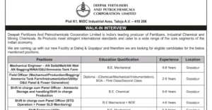 Deepak Fertilizers Walk-In Interview 2025