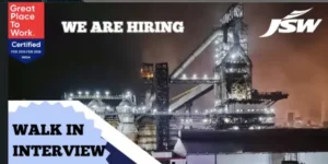 JSW Steel Vacancy