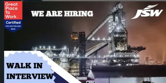 JSW Steel Vacancy