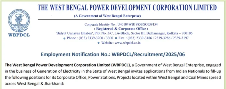Vacancy in West Bengal Government