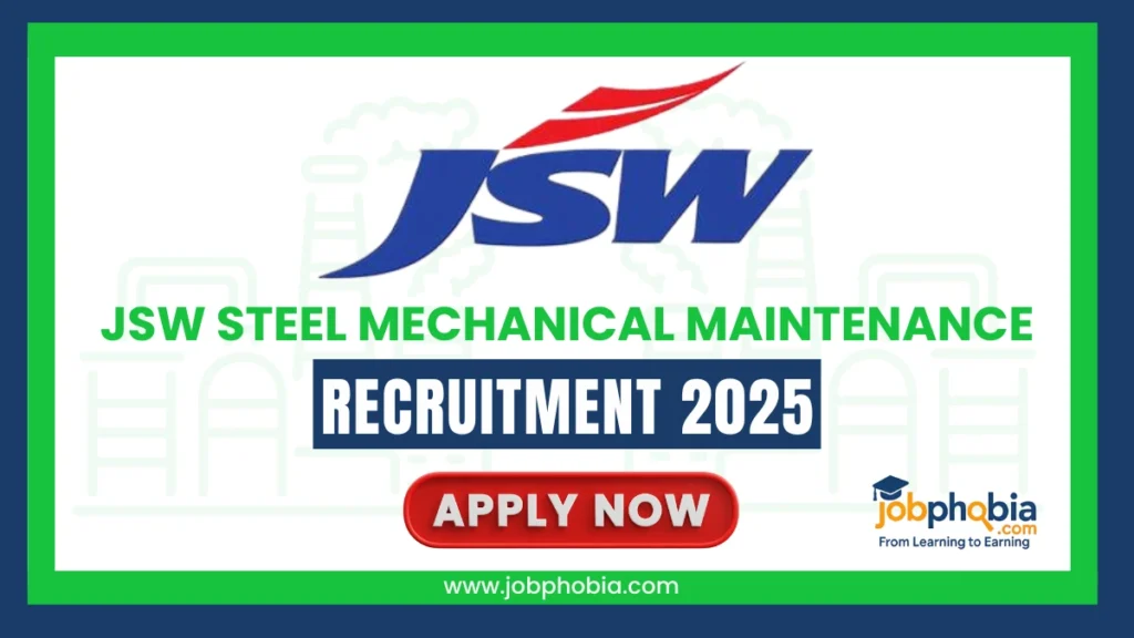 JSW Steel Mechanical Maintenance Recruitment 2025