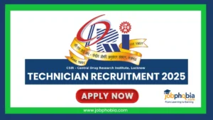 CSIR CDRI Technician Recruitment 2025