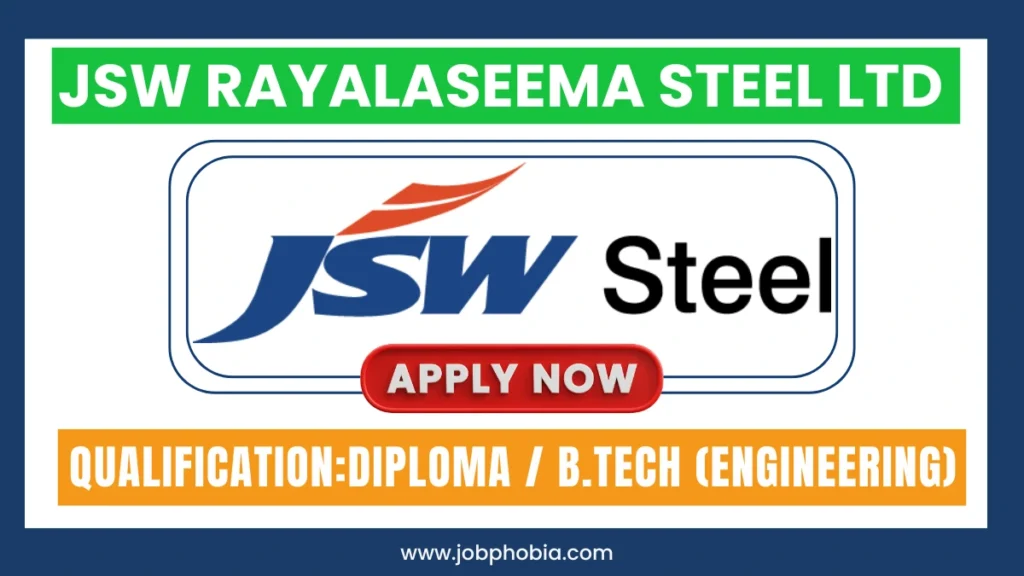 JSW Rayalaseema Steel Ltd Recruitment 2025