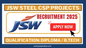 JSW Steel CSP Projects Hiring 2025