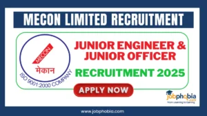 MECON Limited Recruitment 2025