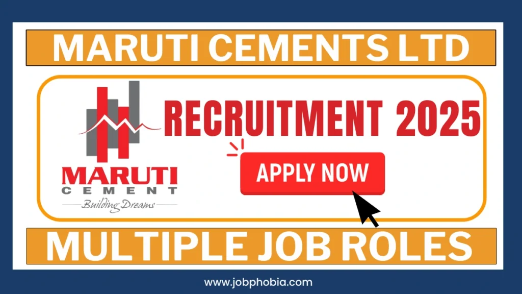 Maruti Cements Hiring 2026