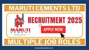 Maruti Cements Hiring 2026