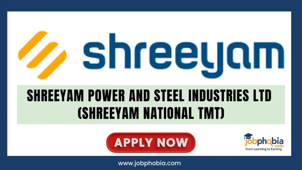 Shreeyam National TMT Hiring 2025