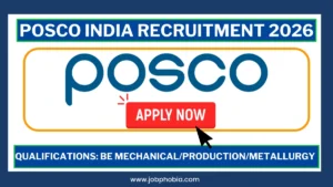 POSCO India Recruitment 2026