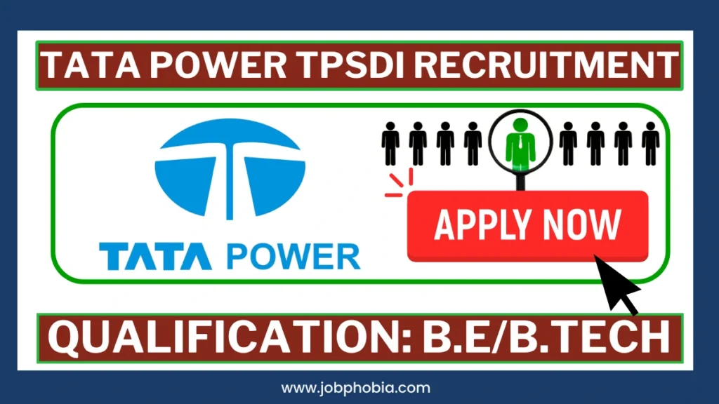 Tata Power TPSDI Recruitment 2026