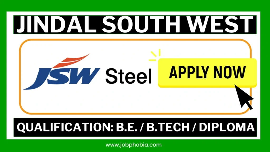 JSW Steel Recruitment Drive 2026