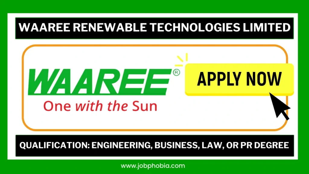 Waaree Renewable Technologies Recruitment 2026