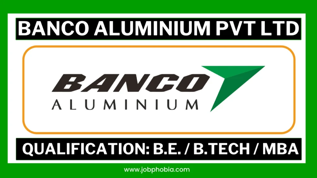 Banco Aluminium Recruitment 2026 Official Job Notification Table