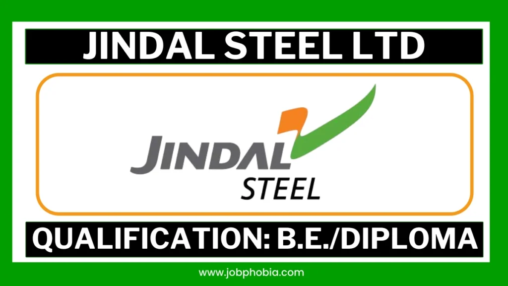 Jindal Steel Ltd Careers PLC Engineer Recruitment 2026 Job Notification
