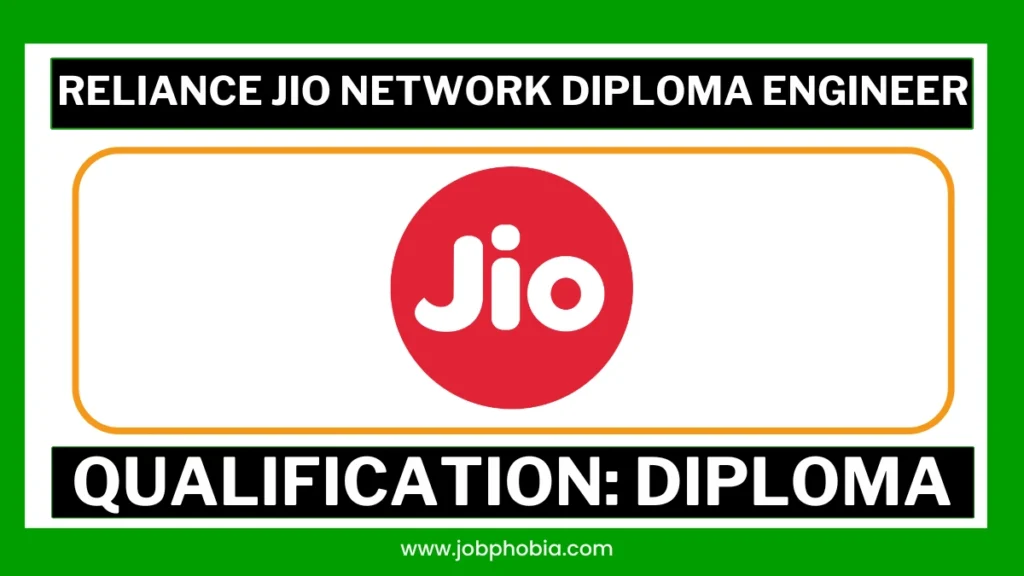 Jio Recruitment 2026 Network Diploma Engineer Trainee NDET Job Notification