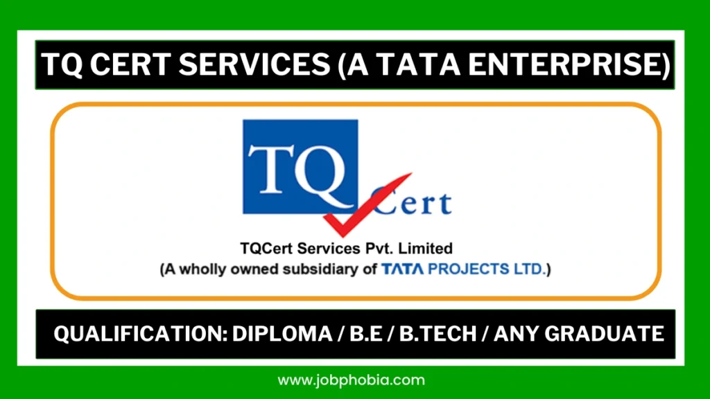 TATA TQ Cert Services Walk-in Drive 2026 Recruitment Poster for Engineers in Kurnool.