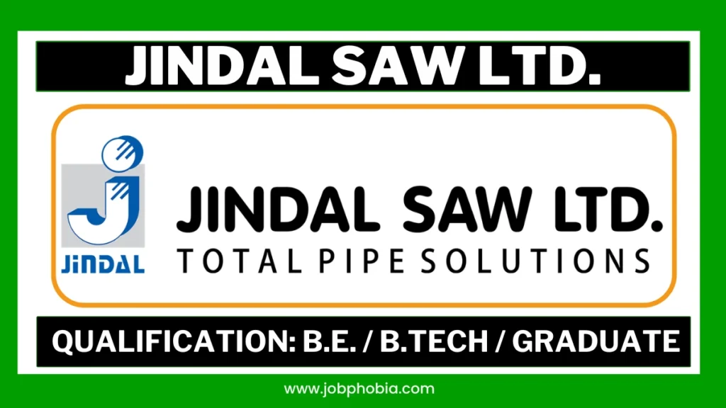 Official job notification for Jindal Saw Ltd Hiring 2026 in Mundra, Gujarat