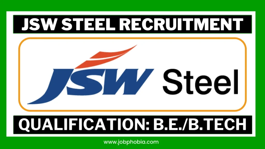 JSW Steel Recruitment 2026 Blast Furnace Operations and Maintenance Job