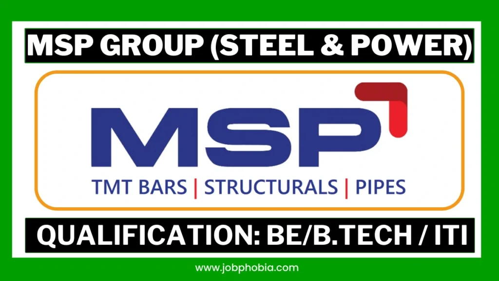 MSP Group Hiring 2026 Engineering and ITI Job Vacancies Flyer