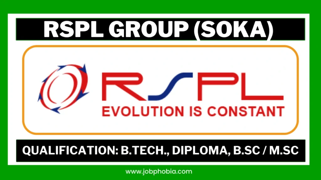 RSPL SOKA Recruitment 2026