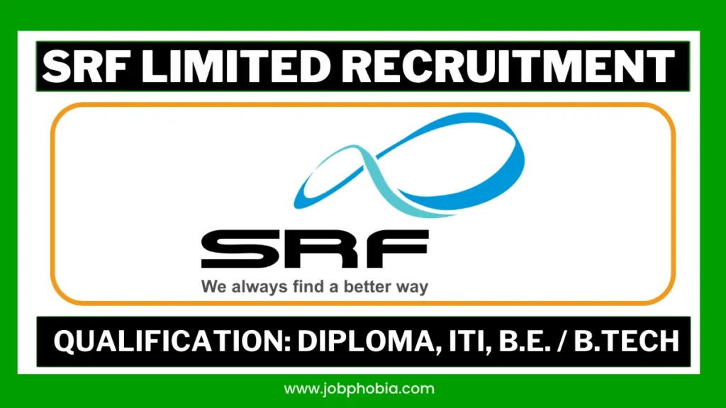 SRF Limited Recruitment 2026 Walk-In Interview Poster for Dahej Gujarat
