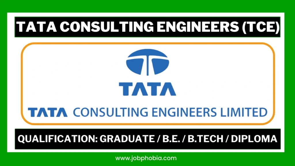 Tata Consulting Engineers Recruitment 2026 USA flyer showing job openings for Engineers and Business Development Managers.