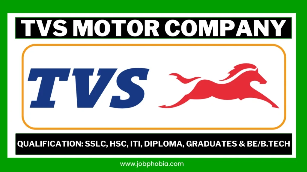 Official TVS Motor Company Recruitment 2026 Job Notification for Hosur Plant vacancies