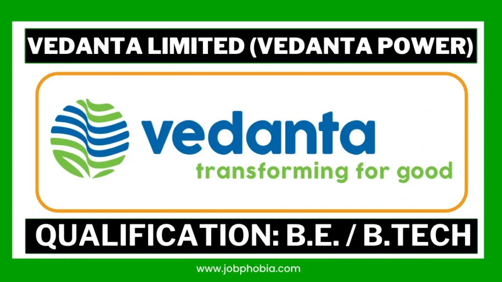 Vedanta Limited Recruitment 2026 Lead C&I CTPP Job Notification Singhitarai