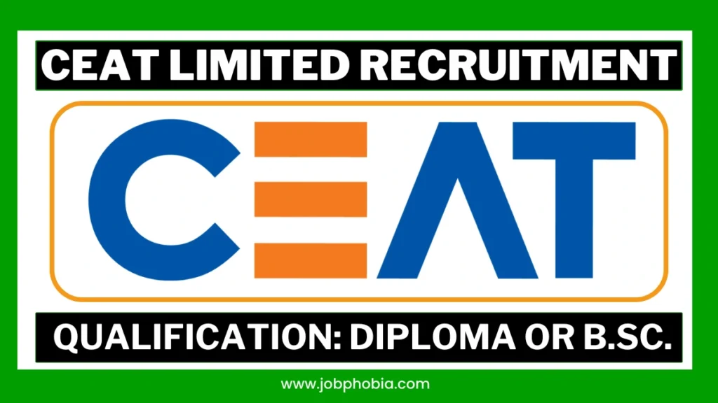 CEAT Recruitment 2026 Apprentice Trainee Hiring Banner for Butibori Plant Nagpur