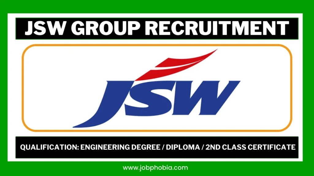 JSW Group Recruitment 2026Caption: JSW Recruitment 2026
