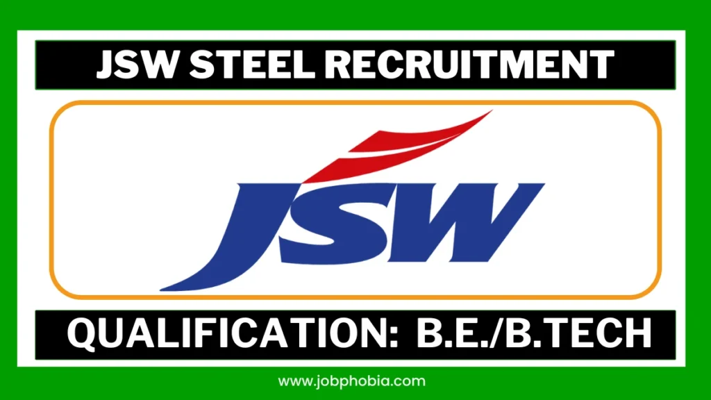 JSW Steel Recruitment 2026 notification for AGM Mechanical Electrical and Safety Manager vacancies