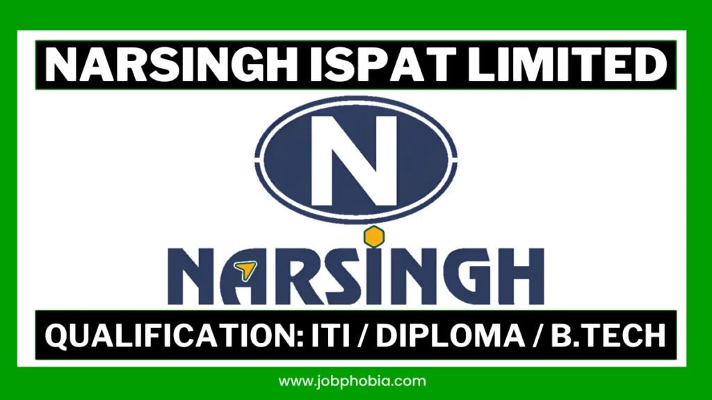 Narsingh Ispat Recruitment 2026 hiring Shift Incharge Fitter and Project Manager candidates in Chandil Jharkhand