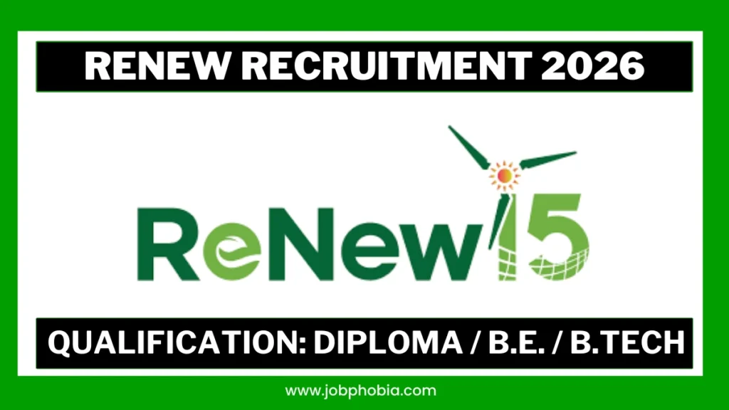 ReNew Recruitment 2026 walk-in interview for Production, Maintenance, Process, and Quality jobs at Solar Cell Manufacturing Plant in Gujarat