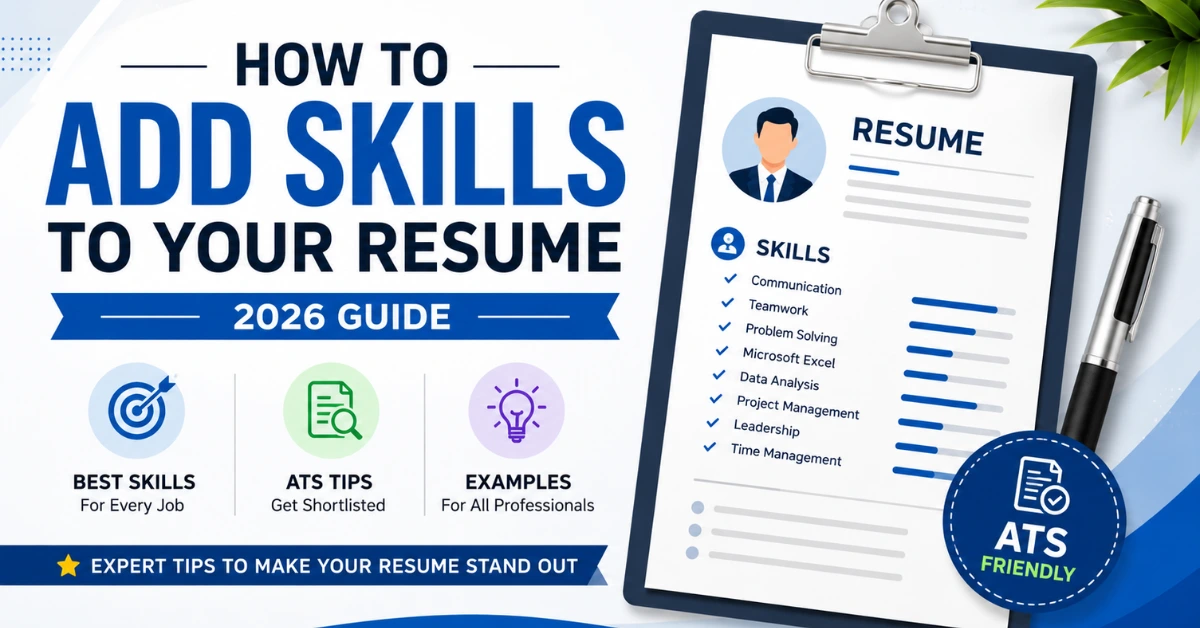 How To Add Skills To Your Resume (2026 Guide) | Best Examples