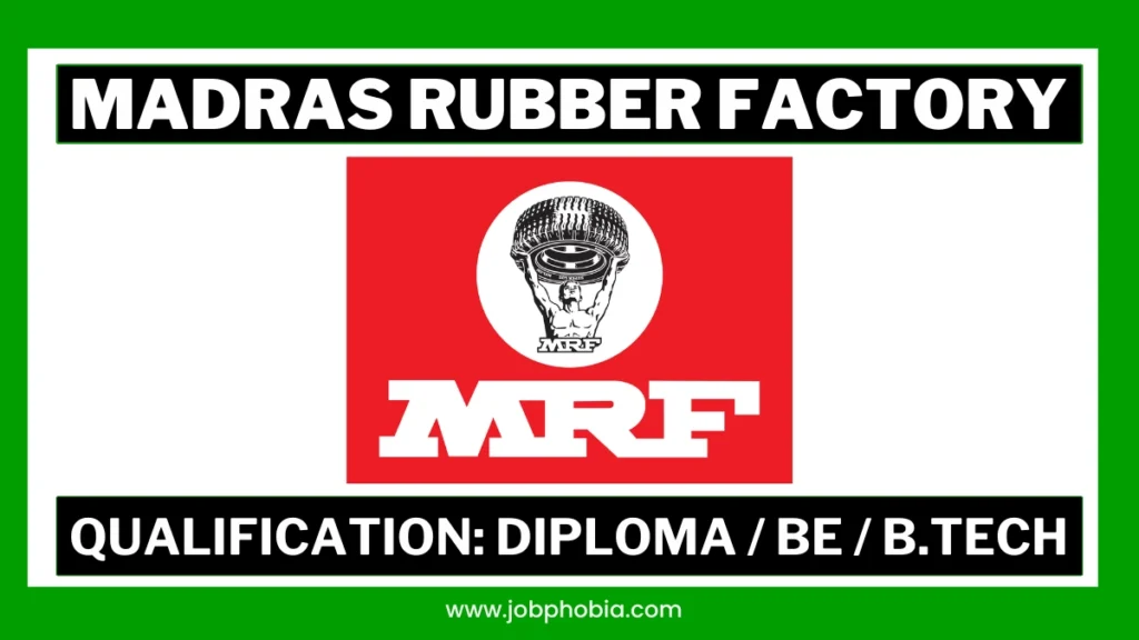 MRF Recruitment 2026 walk-in interview for Engineers, Supervisors and Assistants at Hyderabad for manufacturing plant vacancies