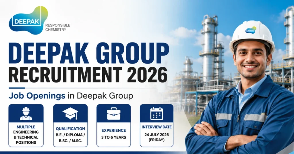 Deepak Group Recruitment 2026 website thumbnail featuring engineering and technical job openings