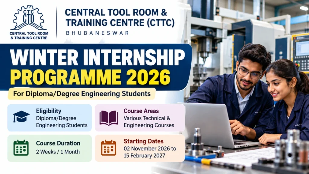 CTTC Winter Internship 2026 for Diploma and Degree Engineering Students