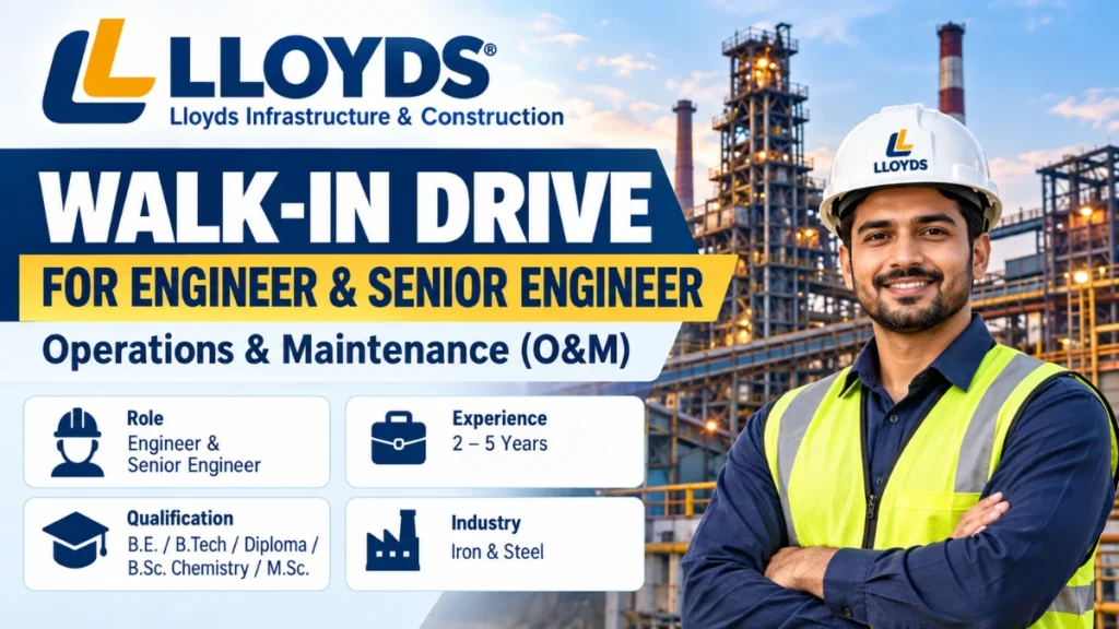 Lloyds Infrastructure Recruitment 2026